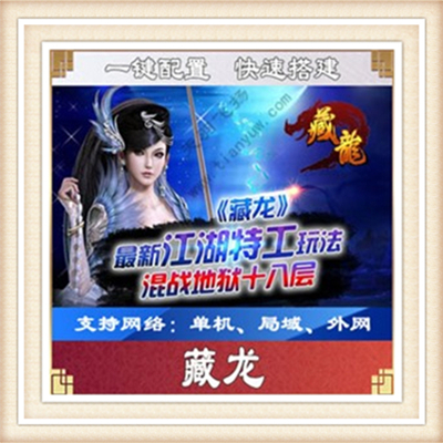 藏龙一键外网端单机游戏网单高清教程可局域外网送一键配置IP